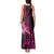 Hawaii Breast Cancer Tank Maxi Dress Girl Floral Kakau Pattern