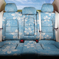 Fiji Tapa Pattern Back Car Seat Cover Plumeria Floral LT01 One Size Blue - Polynesian Pride