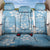 Fiji Tapa Pattern Back Car Seat Cover Plumeria Floral