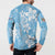 Fiji Tapa Pattern Button Sweatshirt Plumeria Floral