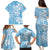 Fiji Tapa Pattern Family Matching Puletasi and Hawaiian Shirt Plumeria Floral