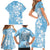 Fiji Tapa Pattern Family Matching Short Sleeve Bodycon Dress and Hawaiian Shirt Plumeria Floral