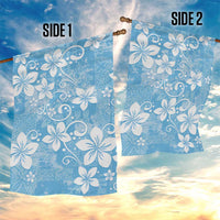 Fiji Tapa Pattern Garden Flag Plumeria Floral LT01 - Polynesian Pride