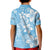 Fiji Tapa Pattern Kid Polo Shirt Plumeria Floral