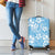 Fiji Tapa Pattern Luggage Cover Plumeria Floral