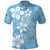 Fiji Tapa Pattern Polo Shirt Plumeria Floral