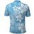 Fiji Tapa Pattern Polo Shirt Plumeria Floral