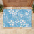 Fiji Tapa Pattern Rubber Doormat Plumeria Floral