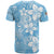 Fiji Tapa Pattern T Shirt Plumeria Floral