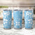 Fiji Tapa Pattern Tumbler Cup Plumeria Floral