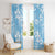 Fiji Tapa Pattern Window Curtain Plumeria Floral