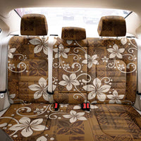 Plumeria Floral Tapa Pattern Vintage Gold Back Car Seat Cover LT01 - Polynesian Pride
