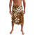 Plumeria Floral Tapa Pattern Vintage Gold Lavalava