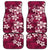 Plumeria Floral Tapa Pattern Ruby Pink Car Mats