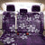 Plumeria Floral Tapa Pattern Amethyst Purple Back Car Seat Cover