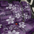 Plumeria Floral Tapa Pattern Amethyst Purple Back Car Seat Cover