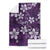 Plumeria Floral Tapa Pattern Amethyst Purple Blanket