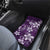 Plumeria Floral Tapa Pattern Amethyst Purple Car Mats