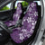 Plumeria Floral Tapa Pattern Amethyst Purple Car Seat Cover