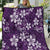 Plumeria Floral Tapa Pattern Amethyst Purple Quilt