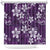 Plumeria Floral Tapa Pattern Amethyst Purple Shower Curtain