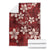 Plumeria Floral Tapa Pattern Oxblood Red Blanket