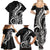 New Zealand Waitangi Day Family Matching Summer Maxi Dress and Hawaiian Shirt Aotearoa Te Tiriti O Waitangi Kiwi Black Version LT01 - Polynesian Pride