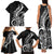 New Zealand Waitangi Day Family Matching Tank Maxi Dress and Hawaiian Shirt Aotearoa Te Tiriti O Waitangi Kiwi Black Version LT01 - Polynesian Pride