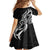 New Zealand Waitangi Day Kid Short Sleeve Dress Aotearoa Te Tiriti O Waitangi Kiwi Black Version LT01 - Polynesian Pride