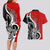 New Zealand Waitangi Day Couples Matching Long Sleeve Bodycon Dress and Hawaiian Shirt Aotearoa Te Tiriti O Waitangi Kiwi Red Version LT01 - Polynesian Pride