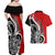 New Zealand Waitangi Day Couples Matching Off Shoulder Maxi Dress and Hawaiian Shirt Aotearoa Te Tiriti O Waitangi Kiwi Red Version LT01 - Polynesian Pride