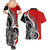 New Zealand Waitangi Day Couples Matching Summer Maxi Dress and Hawaiian Shirt Aotearoa Te Tiriti O Waitangi Kiwi Red Version LT01 - Polynesian Pride