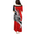 New Zealand Waitangi Day Family Matching Puletasi Dress and Hawaiian Shirt Aotearoa Te Tiriti O Waitangi Kiwi Red Version LT01 - Polynesian Pride