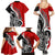 New Zealand Waitangi Day Family Matching Summer Maxi Dress and Hawaiian Shirt Aotearoa Te Tiriti O Waitangi Kiwi Red Version LT01 - Polynesian Pride