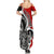 New Zealand Waitangi Day Family Matching Summer Maxi Dress and Hawaiian Shirt Aotearoa Te Tiriti O Waitangi Kiwi Red Version LT01 - Polynesian Pride