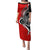 New Zealand Waitangi Day Puletasi Aotearoa Te Tiriti O Waitangi Kiwi Red Version LT01 Long Dress Red - Polynesian Pride