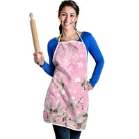 Cranes Sakura Floral Pink Pastel Apron Hawaii Japan Culture LT01 - Polynesian Pride