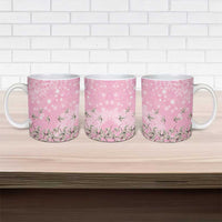 Cranes Sakura Floral Pink Pastel Ceramic Mug Hawaii Japan Culture LT01 - Polynesian Pride