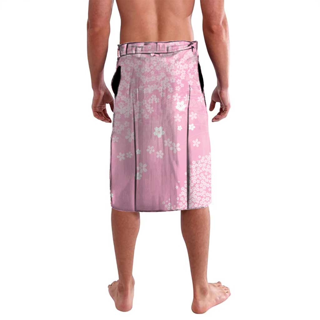 Cranes Sakura Floral Pink Pastel Lavalava Hawaii Japan Culture LT01 - Polynesian Pride