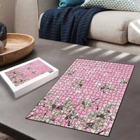 Cranes Sakura Floral Pink Pastel Puzzle Hawaii Japan Culture LT01 - Polynesian Pride