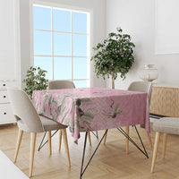 Cranes Sakura Floral Pink Pastel Tablecloth Hawaii Japan Culture LT01 - Polynesian Pride