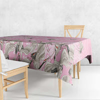 Cranes Sakura Floral Pink Pastel Tablecloth Hawaii Japan Culture LT01 - Polynesian Pride