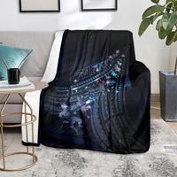 Matariki Paua Shell New Zealand Blanket Haka Dance At The Starry Night LT01 - Polynesian Pride