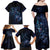 Personalised Matariki Paua Shell New Zealand Family Matching Off Shoulder Maxi Dress and Hawaiian Shirt Haka Dance At The Starry Night