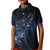 Personalised Matariki Paua Shell New Zealand Kid Polo Shirt Haka Dance At The Starry Night