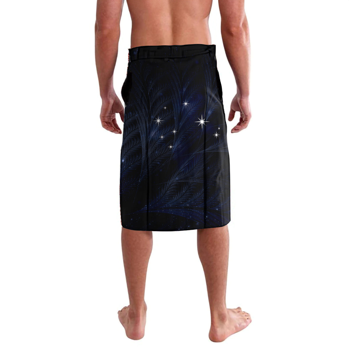 Personalised Matariki Paua Shell New Zealand Lavalava Haka Dance At The Starry Night LT01 - Polynesian Pride