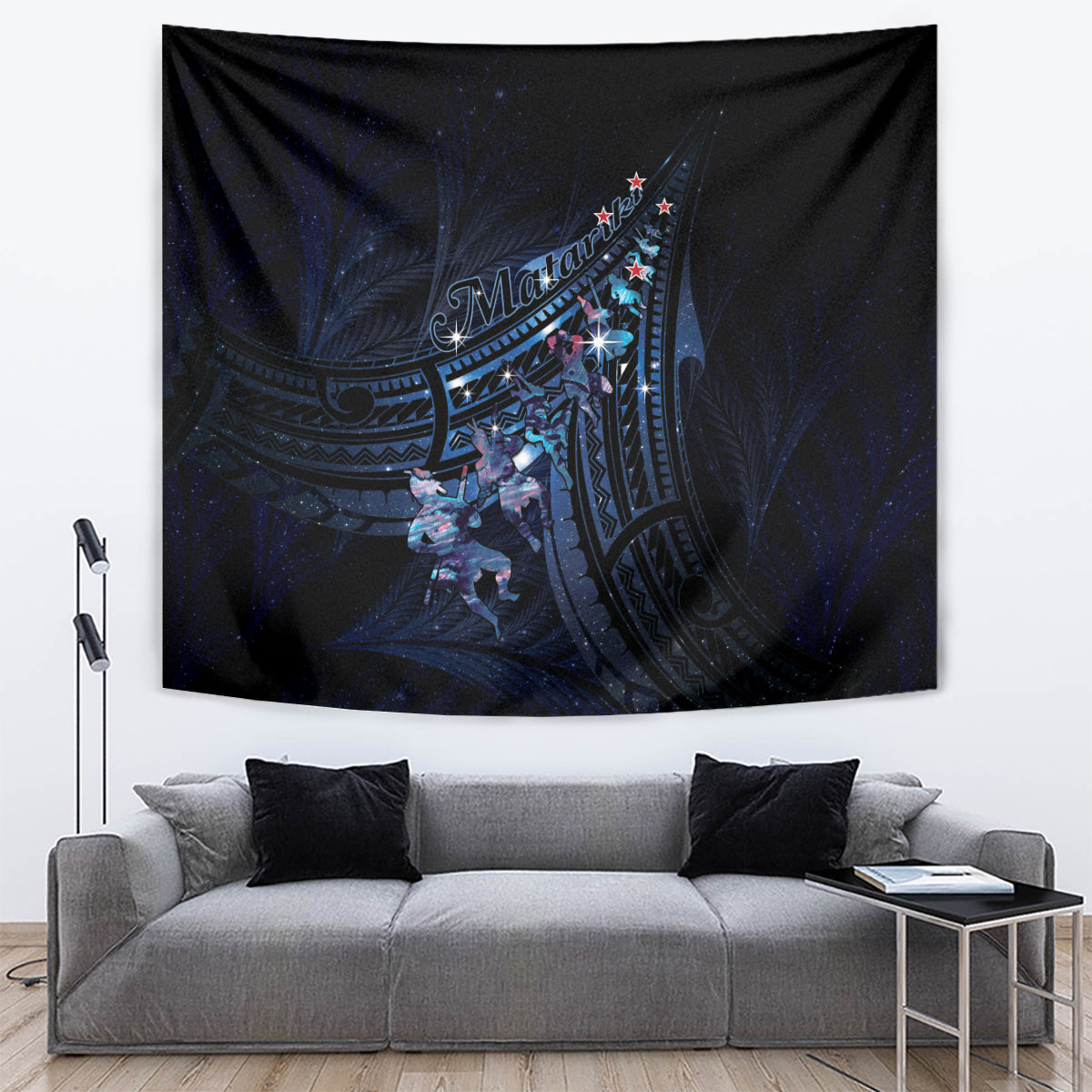 Matariki Paua Shell New Zealand Tapestry Haka Dance At The Starry Night