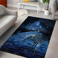 Matariki Kiwi Area Rug Silver Fern LT01 - Polynesian Pride