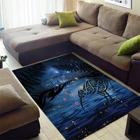 Matariki Kiwi Area Rug Silver Fern LT01 - Polynesian Pride