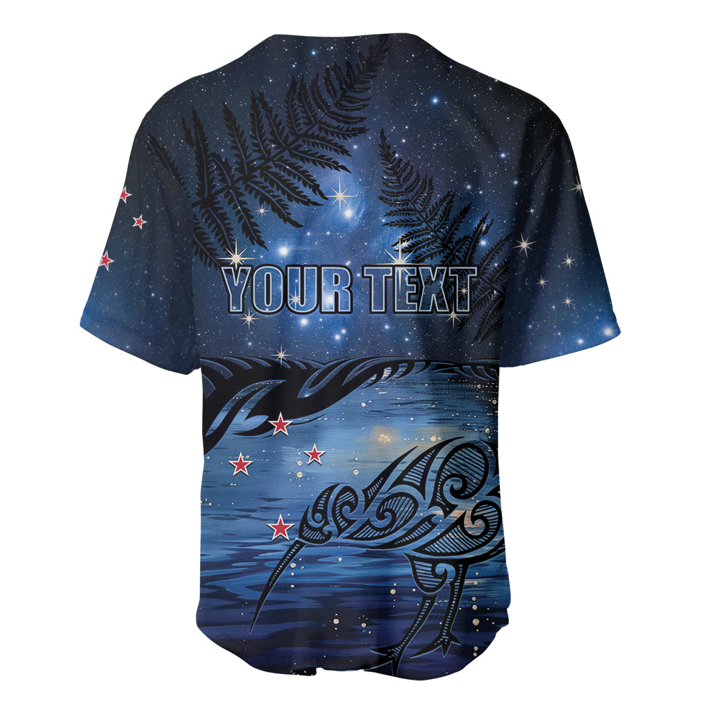 Personalised Matariki Kiwi Baseball Jersey Silver Fern LT01 - Polynesian Pride